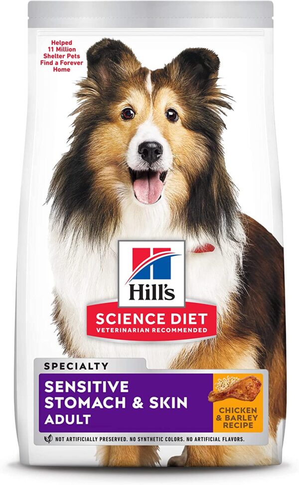 Hill's Science Diet Dry Dog Food, Adult, Sensitive Stomach & Skin, Chicken Recipe, 30 Lb Bag