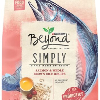 Purina Beyond Natural Limited Ingredient Dry Cat Food, Simply Salmon & Whole Brown Rice Recipe – 3 lb. Bag